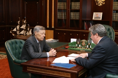 Рабочая встреча управляющего ОПФР по Челябинской области с губернатором
